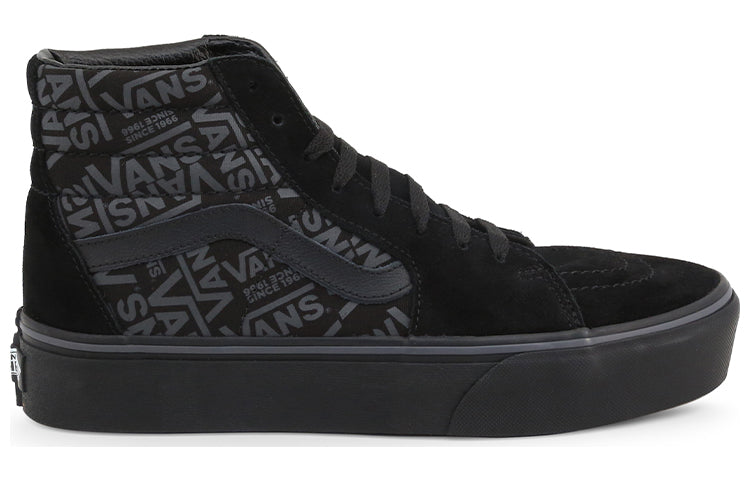 Vans SK8-HI Non-Slip Wear-resistant Casual Skateboarding Shoes Unisex Black VN0A3TKNWW0