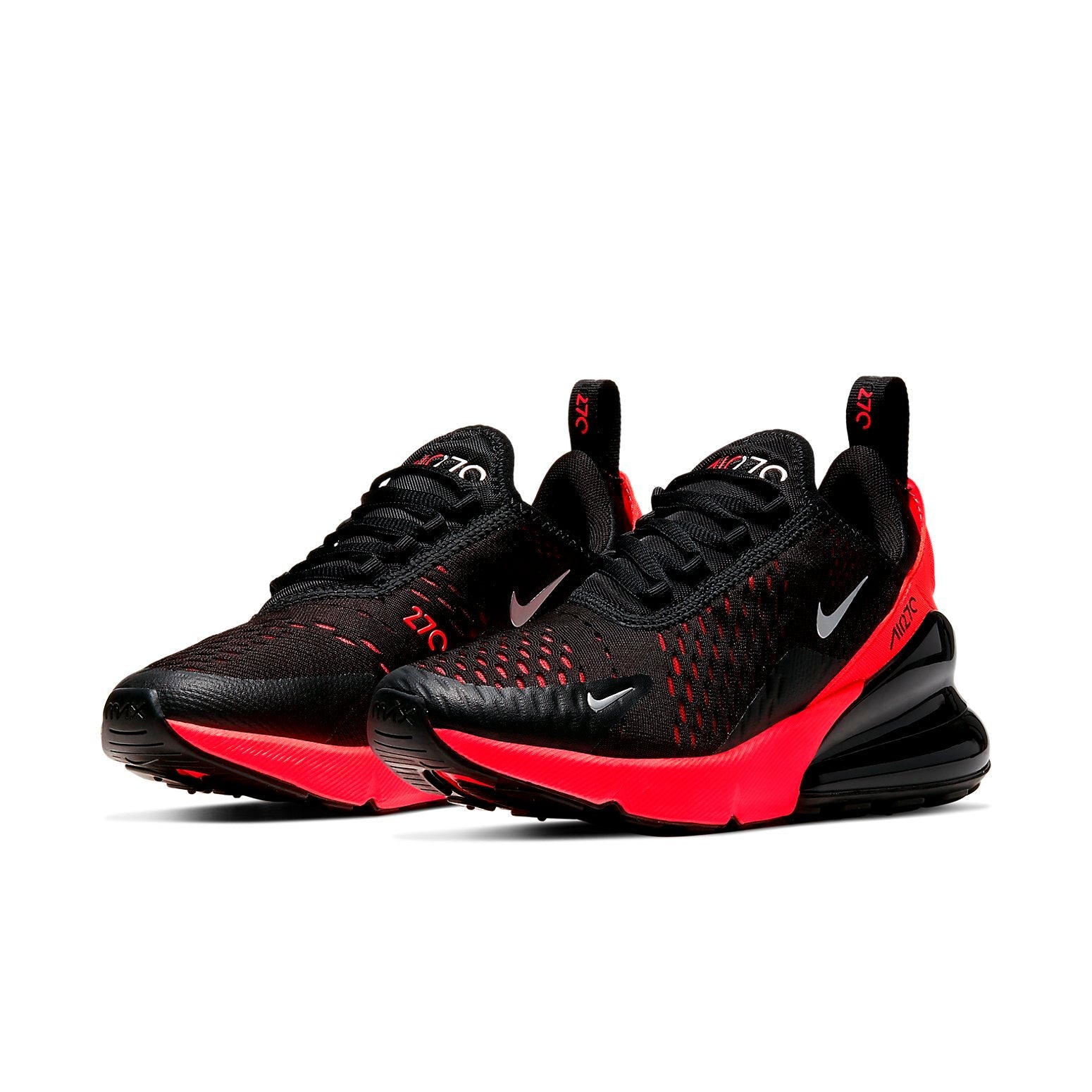 (GS) Nike Air Max 270 'Black Bright Crimson' 943345-018