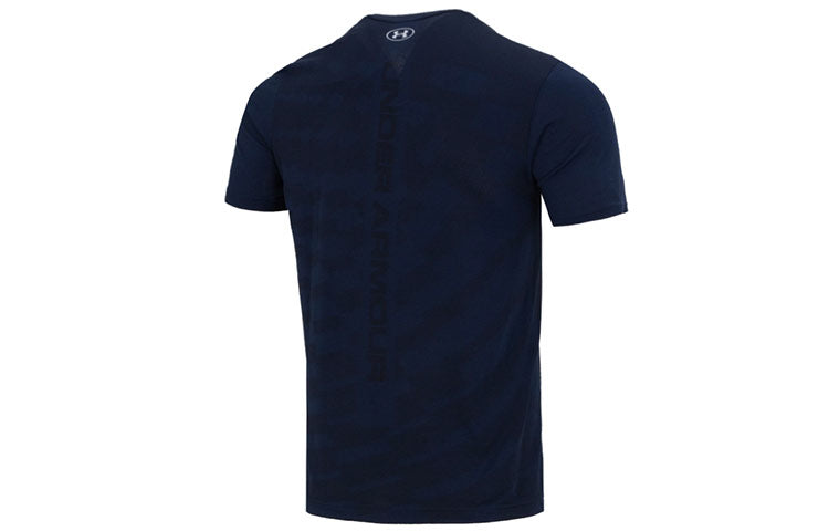 Under Armour Seamless Radial T-Shirt 'Dark Blue' 1370448-408