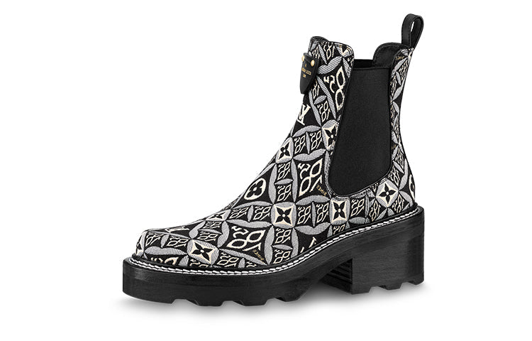 (WMNS) LOUIS VUITTON Beaubourg Ankle Chelsea Boots 'Black' 1A8UNL