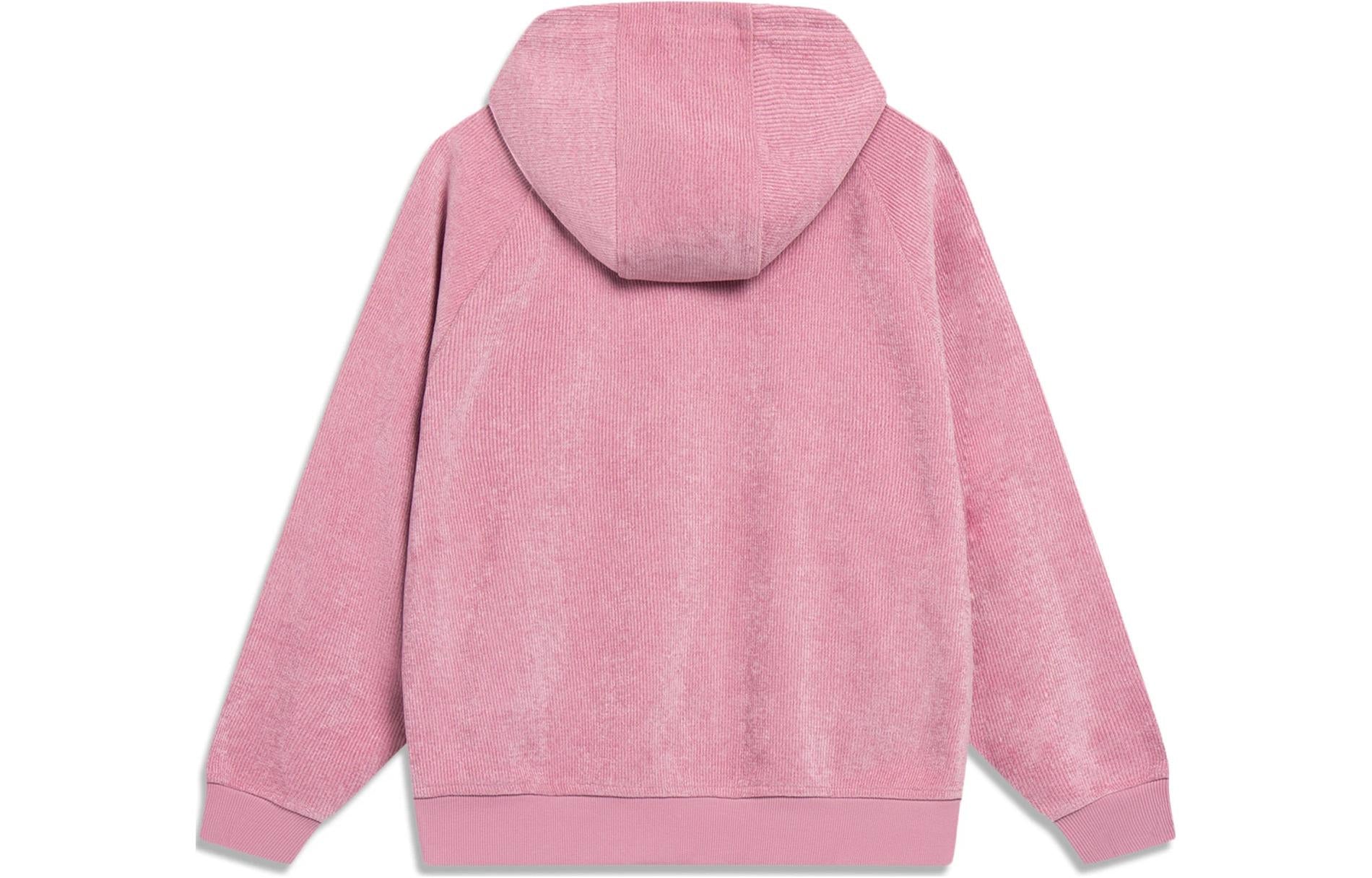 (WMNS) Li-Ning Basic Logo Hoodie 'Pink' AWDT030-2