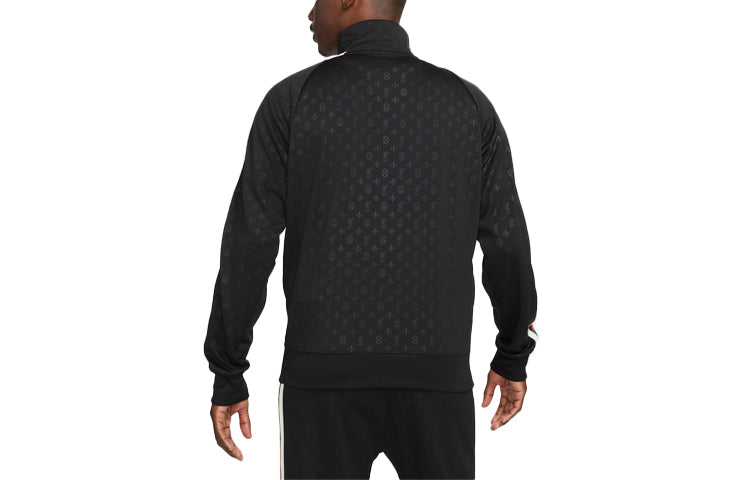Nike Liverpool N98 Knit Loose Stand Collar Stripe Logo Jacket Black DB2944-010