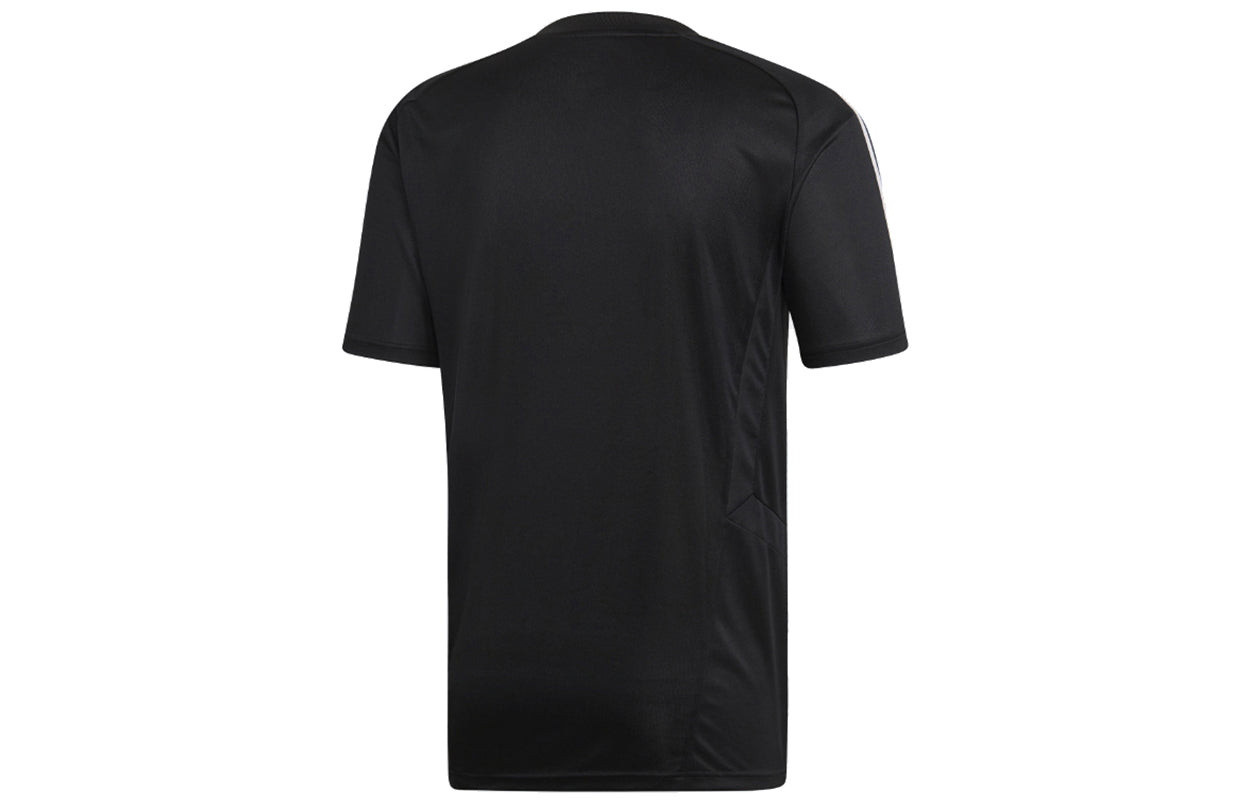 adidas Soccer/Football Sports Training Loose Breathable Short Sleeve Black DT5287