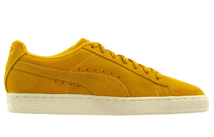 (WMNS) PUMA Suede TOL Embroidery Floral Lace Up Casual Shoes Yellow 370245-01