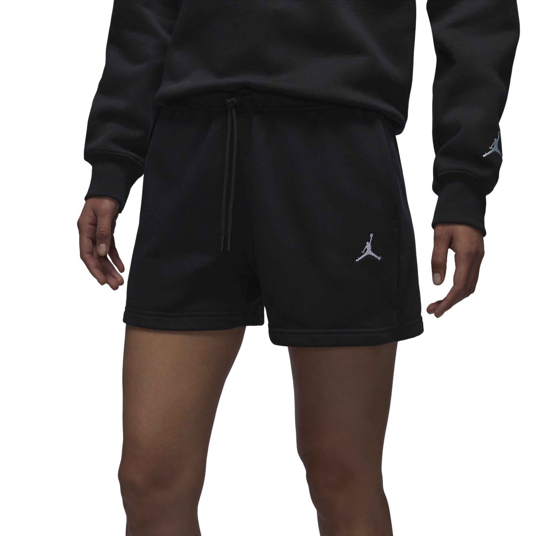 (WMNS) Air Jordan Brooklyn Fleece Shorts Asia Sizing 'Black' HJ1366-010