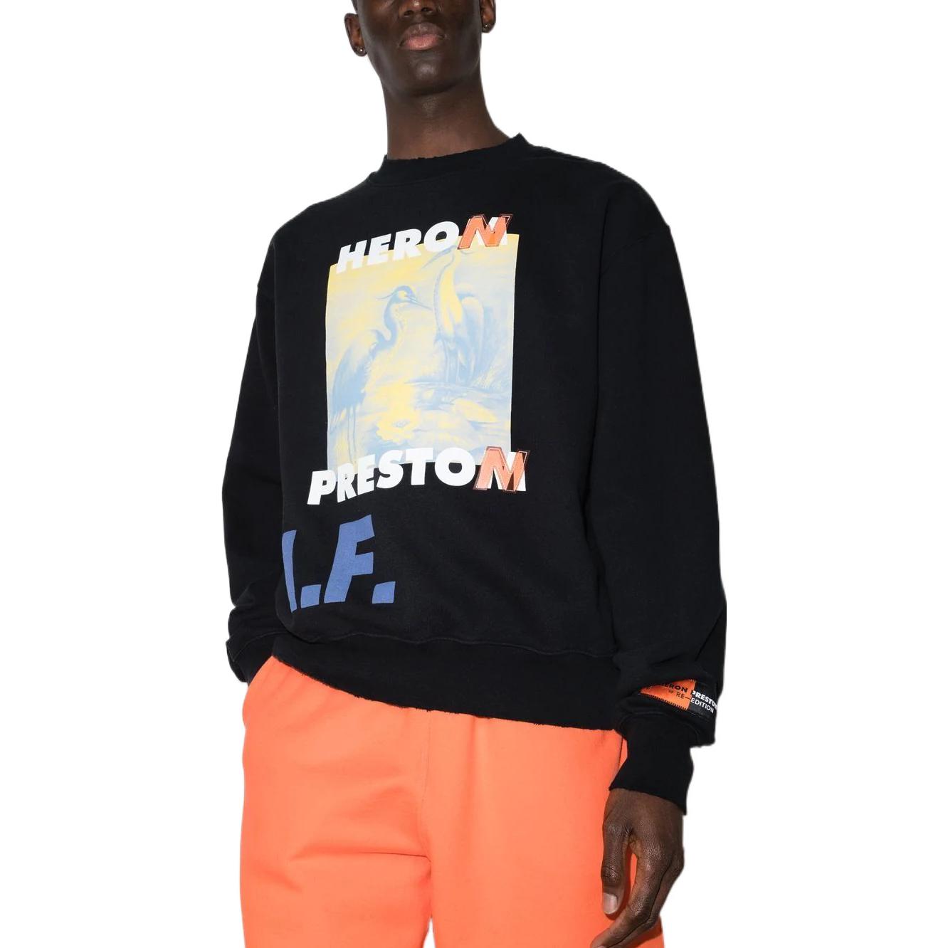 HERON PRESTON A.F. Authorized Crewneck 'Black Lemon' HMBA016S22JER0031015
