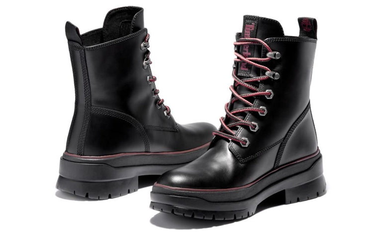 (WMNS) Timberland Premium 6 Inch Waterproof Boots 'Black Red' A2D6A015