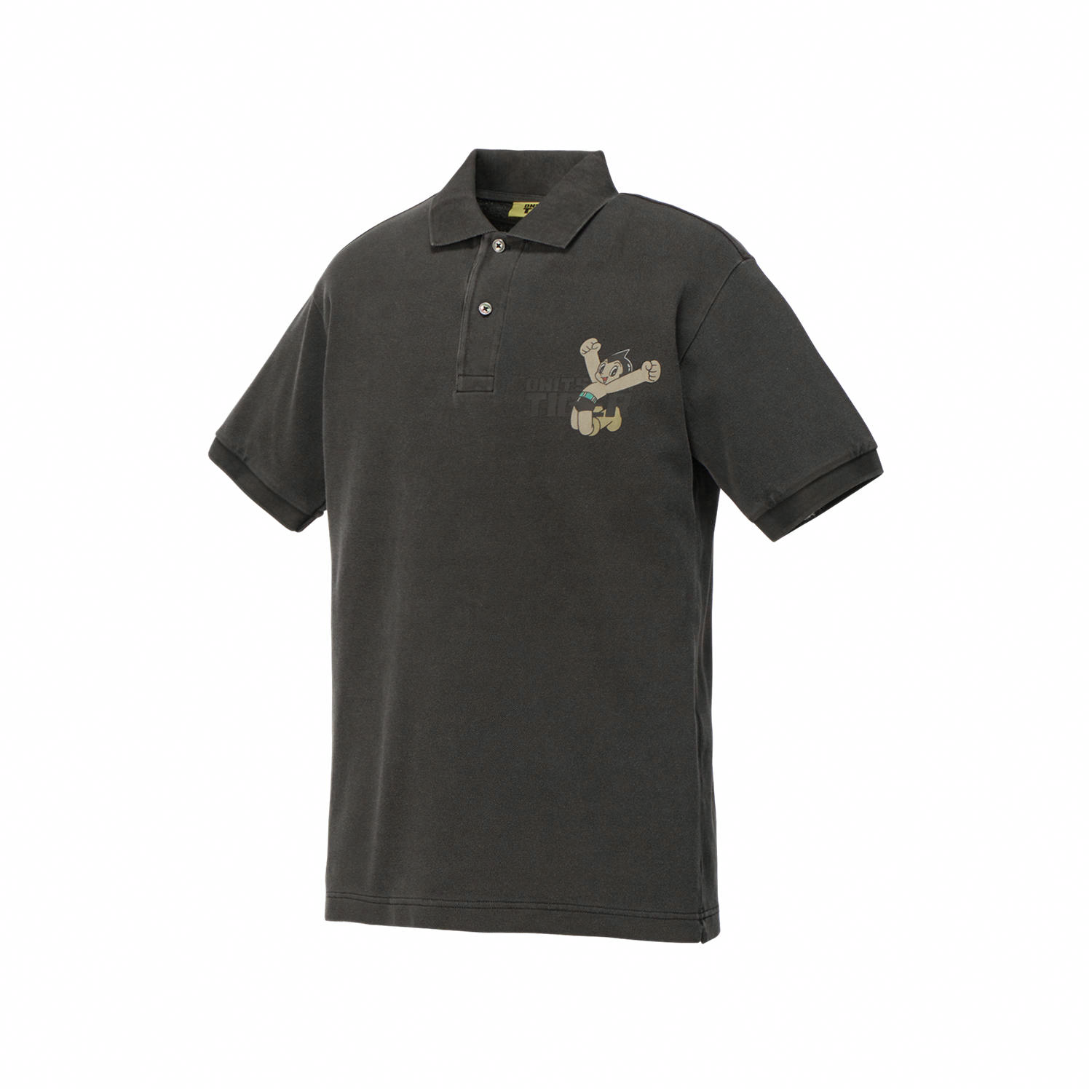Onitsuka Tiger x Astro Boy Washed Polo Shirt 'Black' 2183B495-001