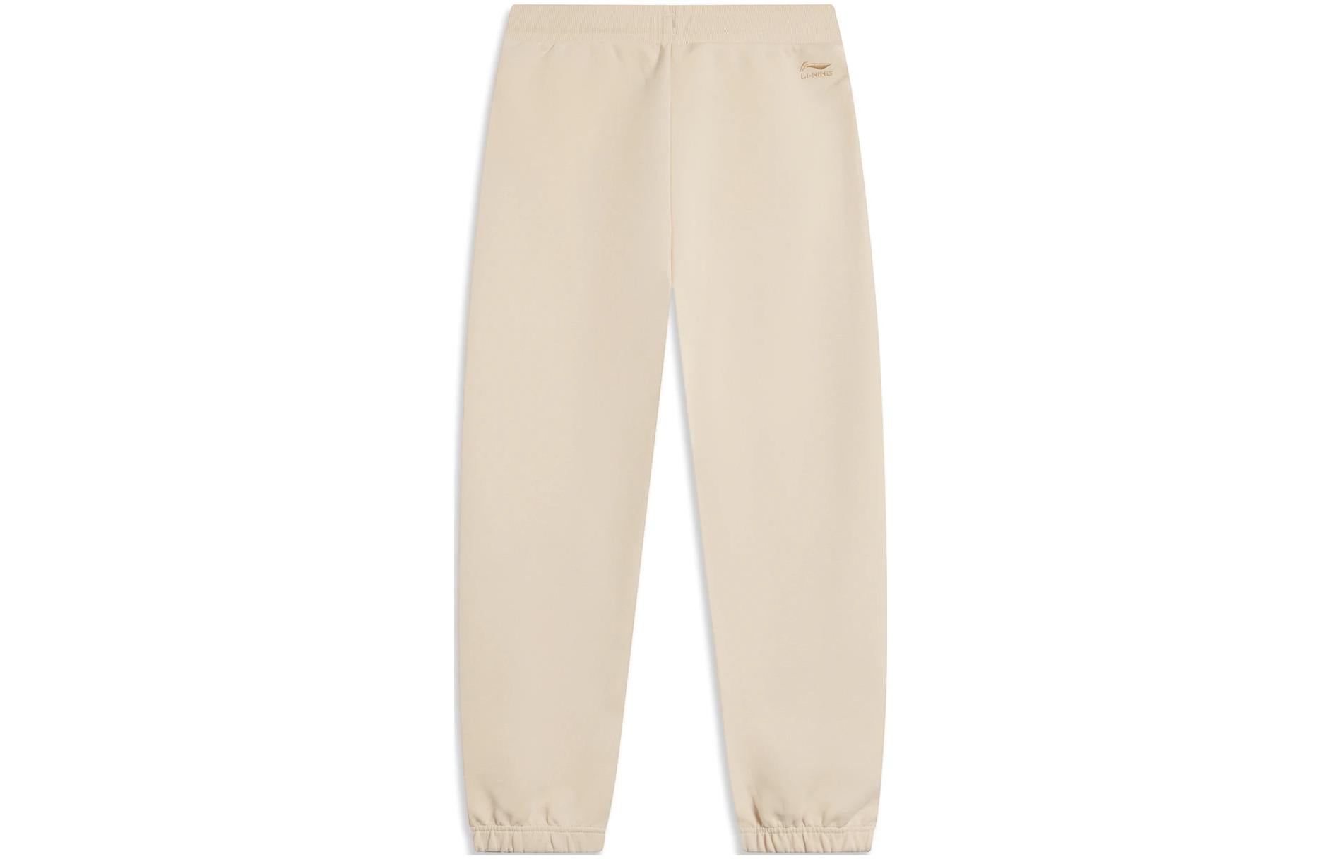 (WMNS) Li-Ning Chinese Culture Graphic Joggers Sweatpants 'Light Khaki' AKLT906-1