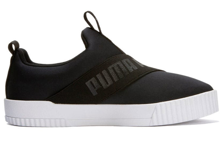 PUMA Carina Leisure Board Shoes Black/White 375966-01