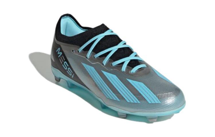 (GS) adidas X Crazyfast Messi.1 FG 'Silver Metallic Bliss Blue' IE4080