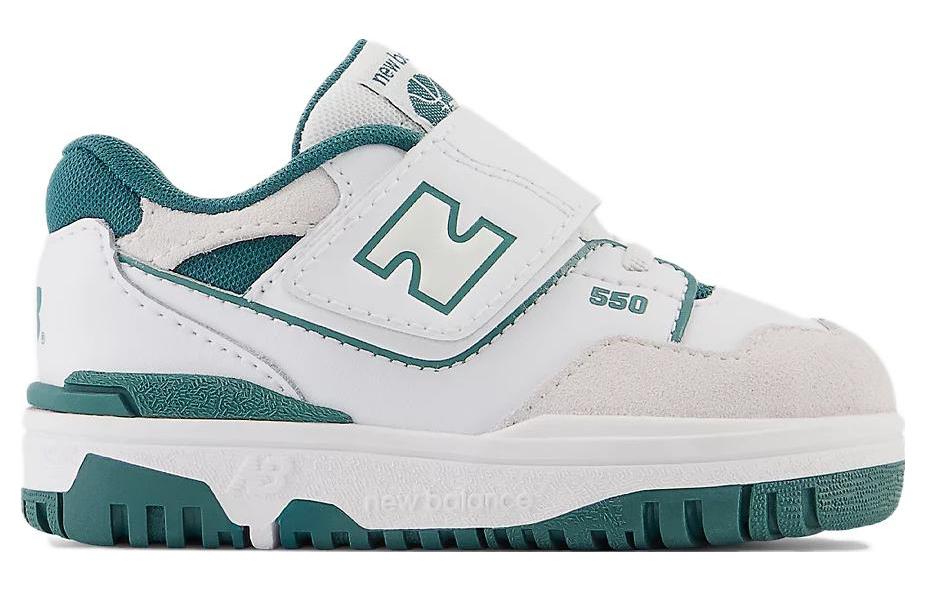 (TD) New Balance 550 Bungee Lace Top Strap 'White Vintage Teal' IHB550TA