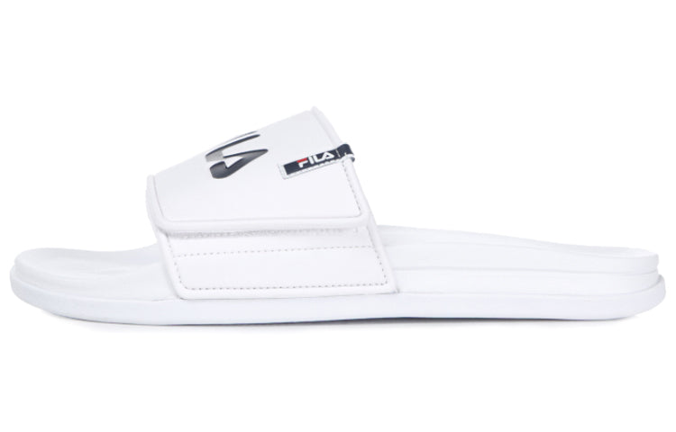 FILA Velcro Sports Slippers White Korean Version 1SM00556_100