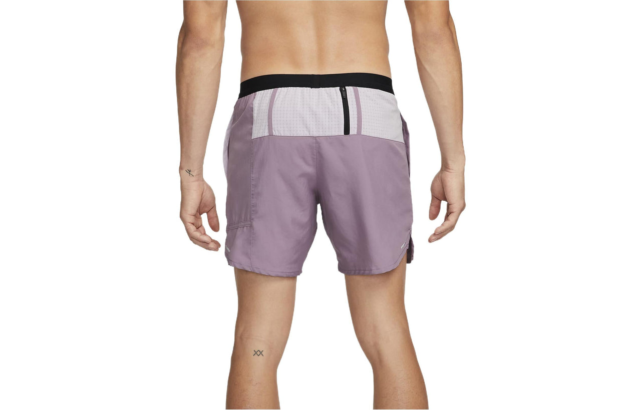 Men's Nike Splicing Contrasting Colors Casual Purple Straight Shorts DM4663-565