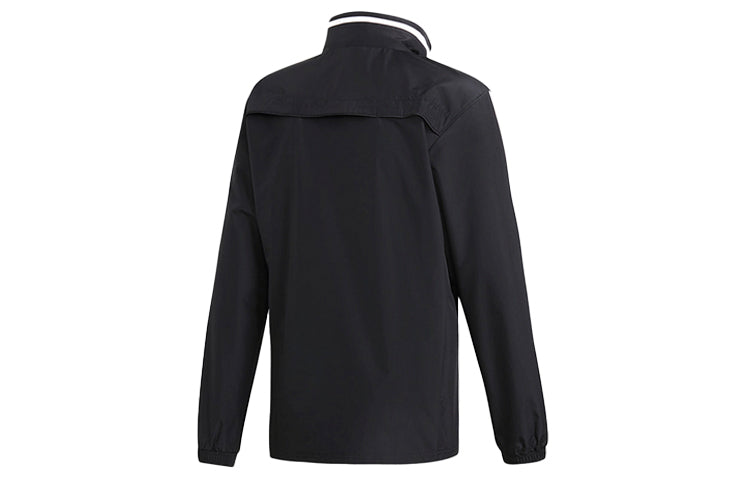 adidas Tiro19 Aw Jacket Logo Printing Stand Collar Sports Hooded Jacket Black D95937