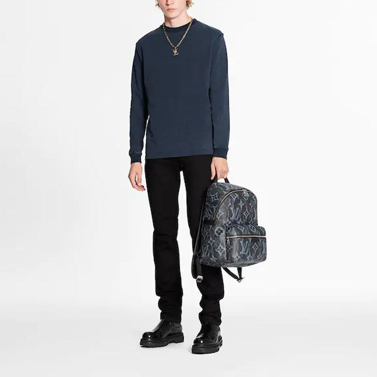 LOUIS VUITTON LV Long Sleeve With Ribbed Cuffs For Men Blue 1A8HBB