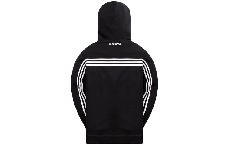 adidas x Kith Stripe Hoodie 'Black White' AAH47916
