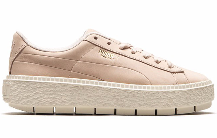 (WMNS) PUMA Basket Platform Trace Soft 'Khaki ' 369642-01