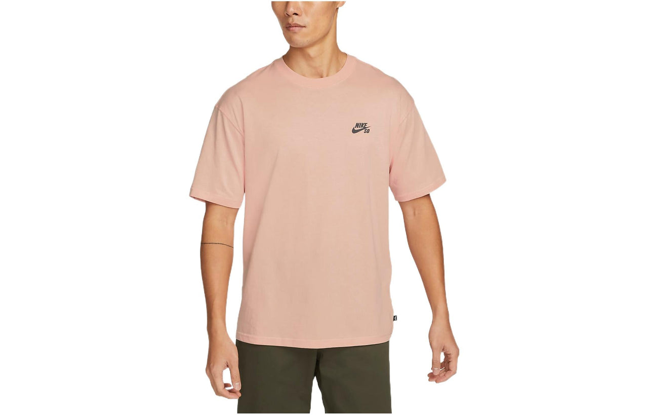 Nike Casual Sports animal Pattern Skateboard Short Sleeve Orange Pink DQ1849-800