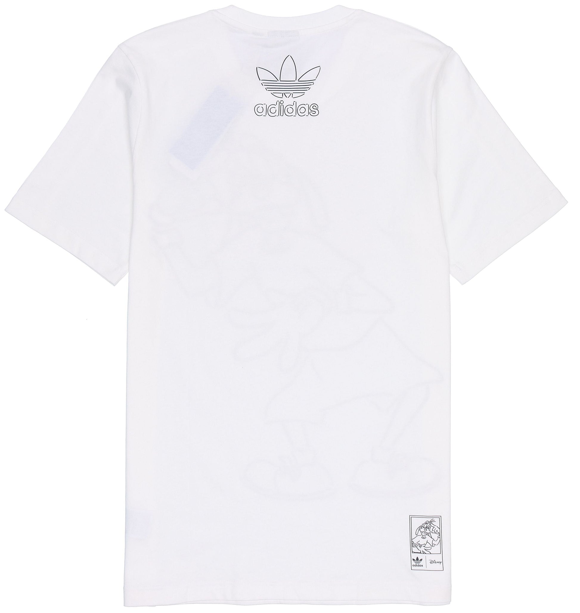 adidas originals x isney Crossover Cartoon Printing Casual Breathable Stripe Pattern Sports Short Sleeve White HC0646