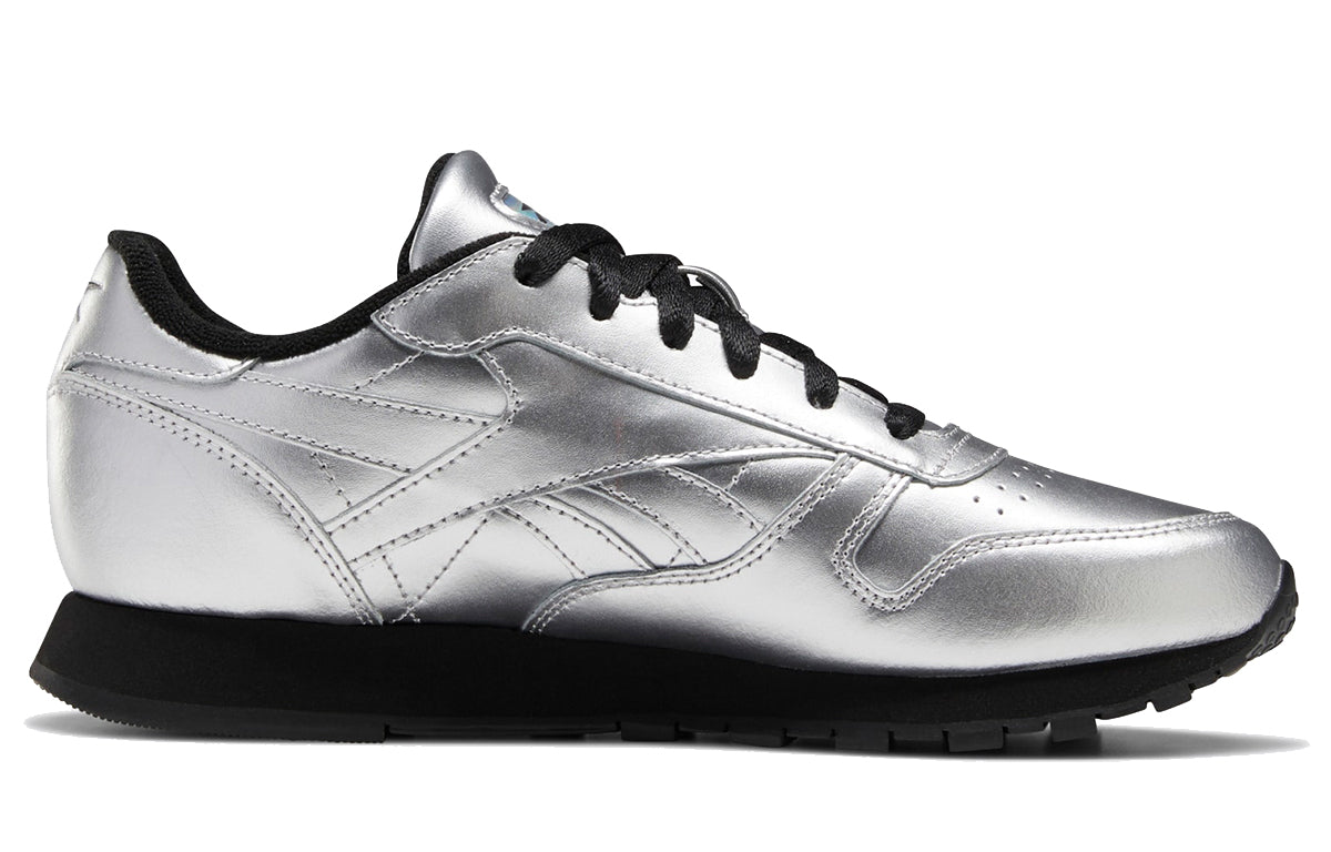 (WMNS) Reebok Classic Leather 'Silver Metallic Black' EF9500