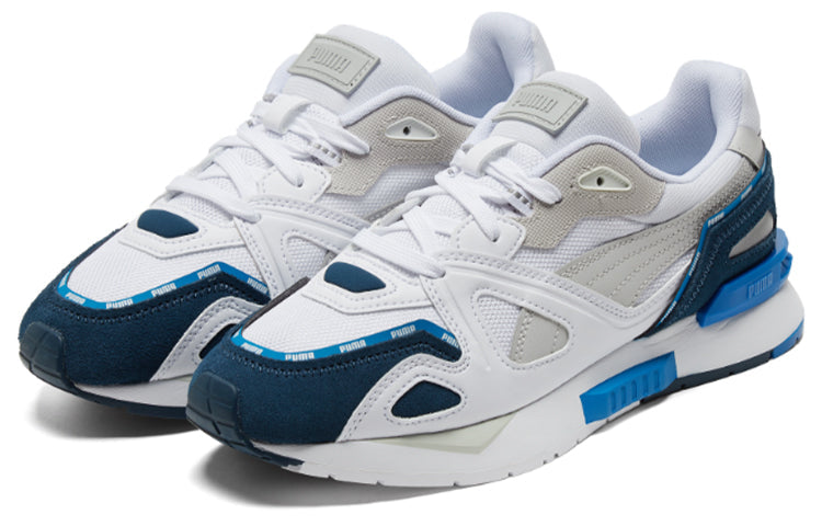 PUMA Unisex Mirage Mox Running Shoes White/Blue 381014-03