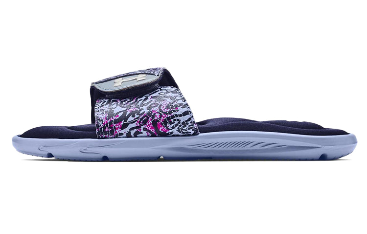 (WMNS) Under Armour Ignite VI Graphic Strap Slides 'Blue Purple' 3024453-400