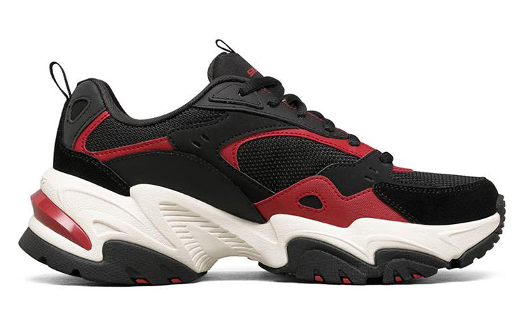 (WMNS) Skechers Stamina V2 Low-Top Running Shoes Black/Red 66666343-BKRD