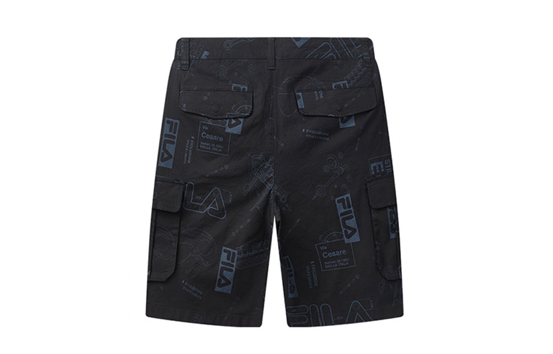 FILA Printing Cargo Sports Shorts Blue F11M038803F-NV