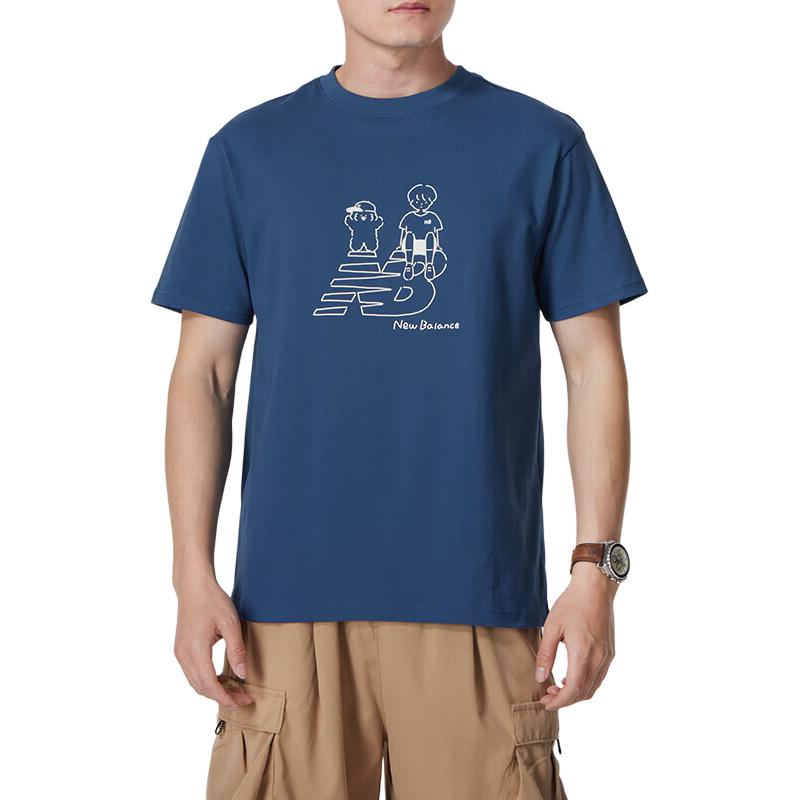 New Balance x Noritake Graphic T-Shirt Asia Sizing ' Navy' AMT42337-NYY