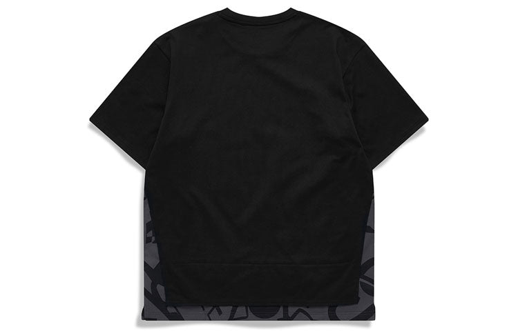 FILA MENS Fusion Casual Sports Tat Crew-neck Short Sleeve Black T11M121119F-BK