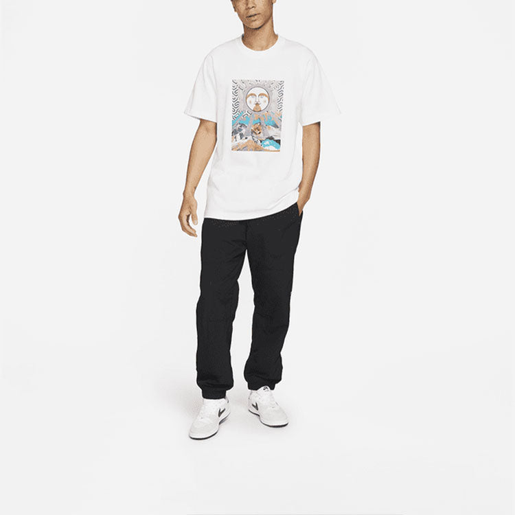 Nike SB Skateboard x The Killing Floor Jointly Signed Pattern Printing Sports Round Collar Male White DD8463-100