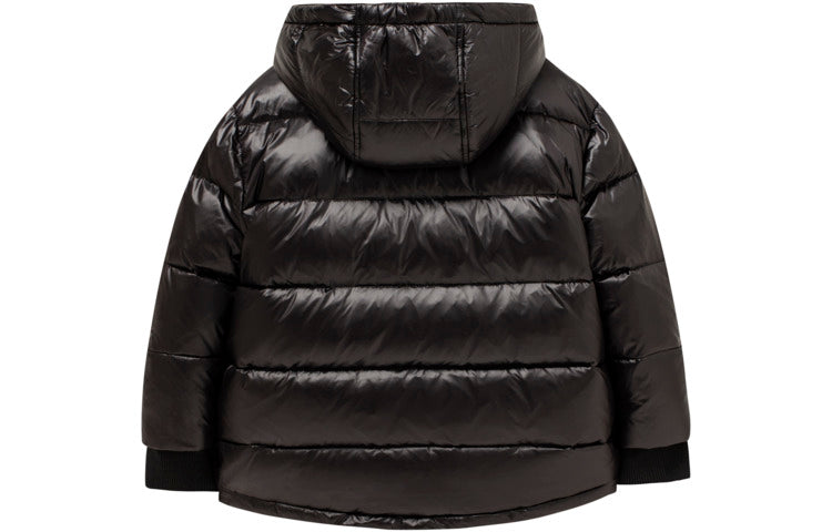 (GS) Air Jordan Hooded Down Jacket 'Black' JD2142004PS-001