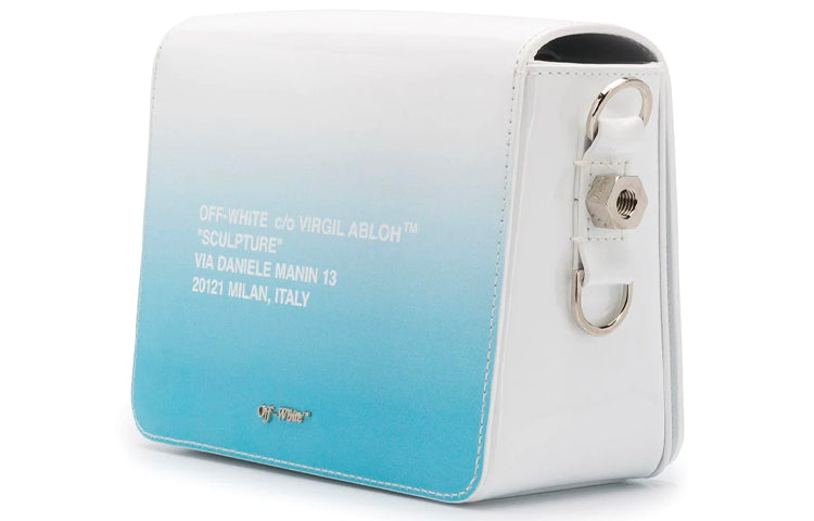 (WMNS) Off-White Flap shoulder bag Mid Blue OWNA011R20G990683100