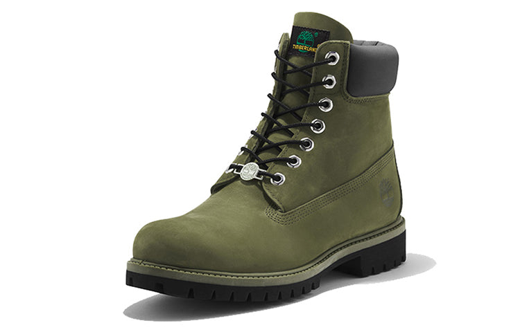 Timberland 6 Inch Premium Waterproof Boots 'Green Nubuck' A2KZQW