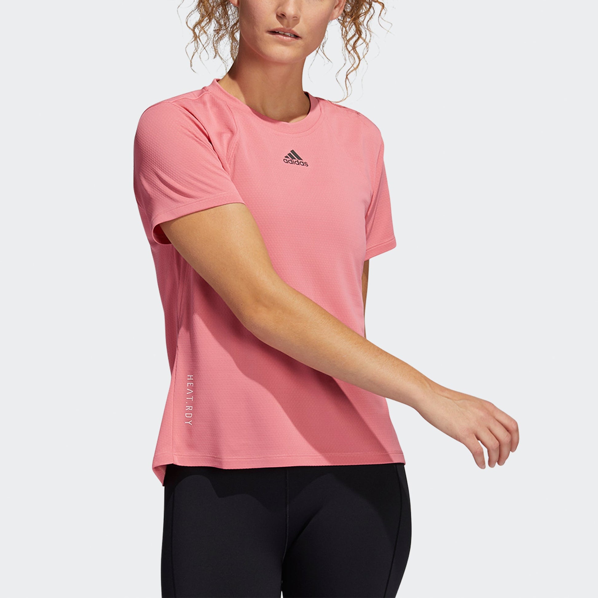 (WMNS) adidas Heat.RDY Focus T-Shirt Asia Sizing 'Pink' H20745