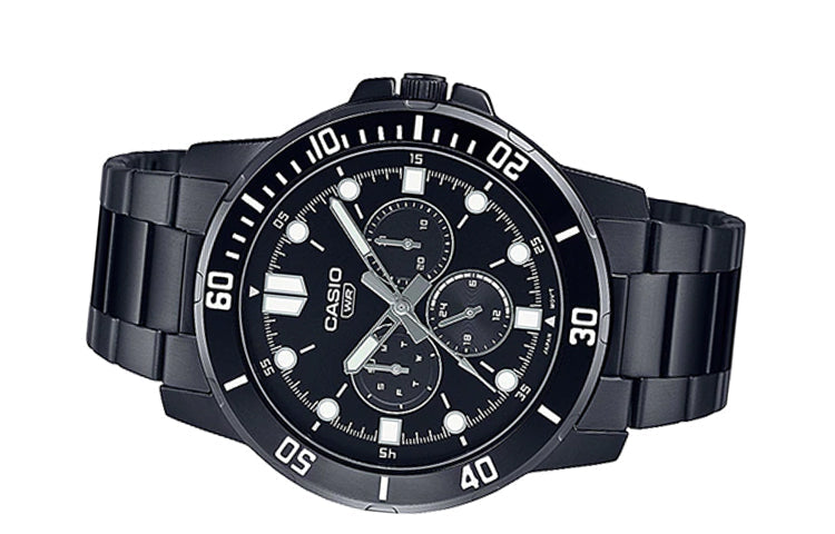 Casio Dress Classic Minimalistic Analog Watch 'Black White' MTP-VD300B-1E