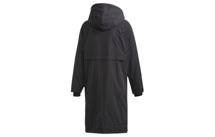 (WMNS) adidas ID Woven Long Jacket 'Black' FT1758