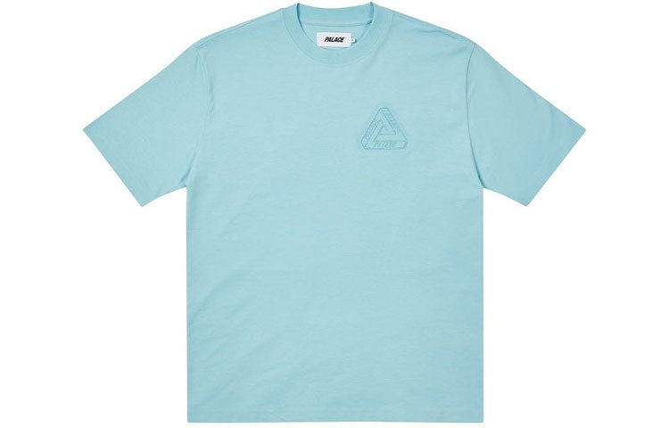 Palace Tri-Ferg Embossed T-Shirt 'Light Blue' P22ES174