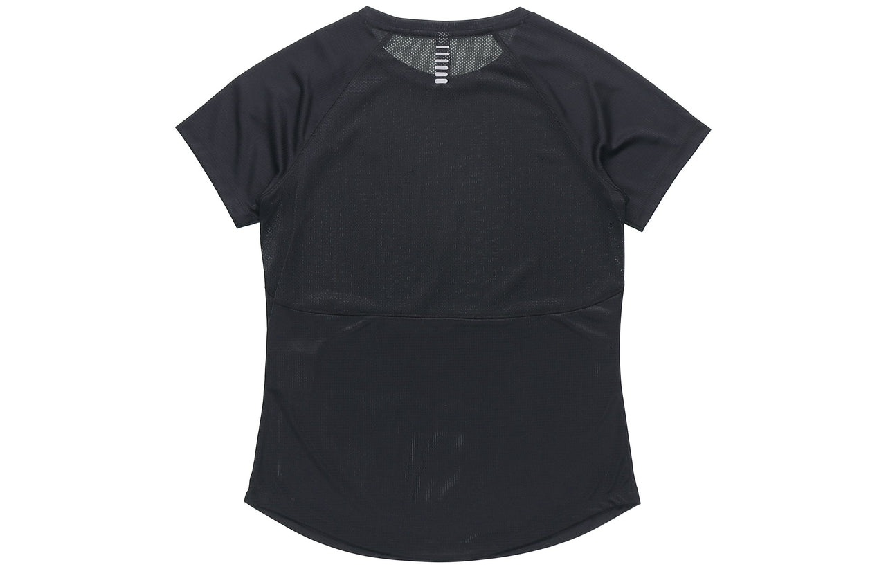 (WMNS) Under Armour Running Sports Short Sleeve Black 1326462-001