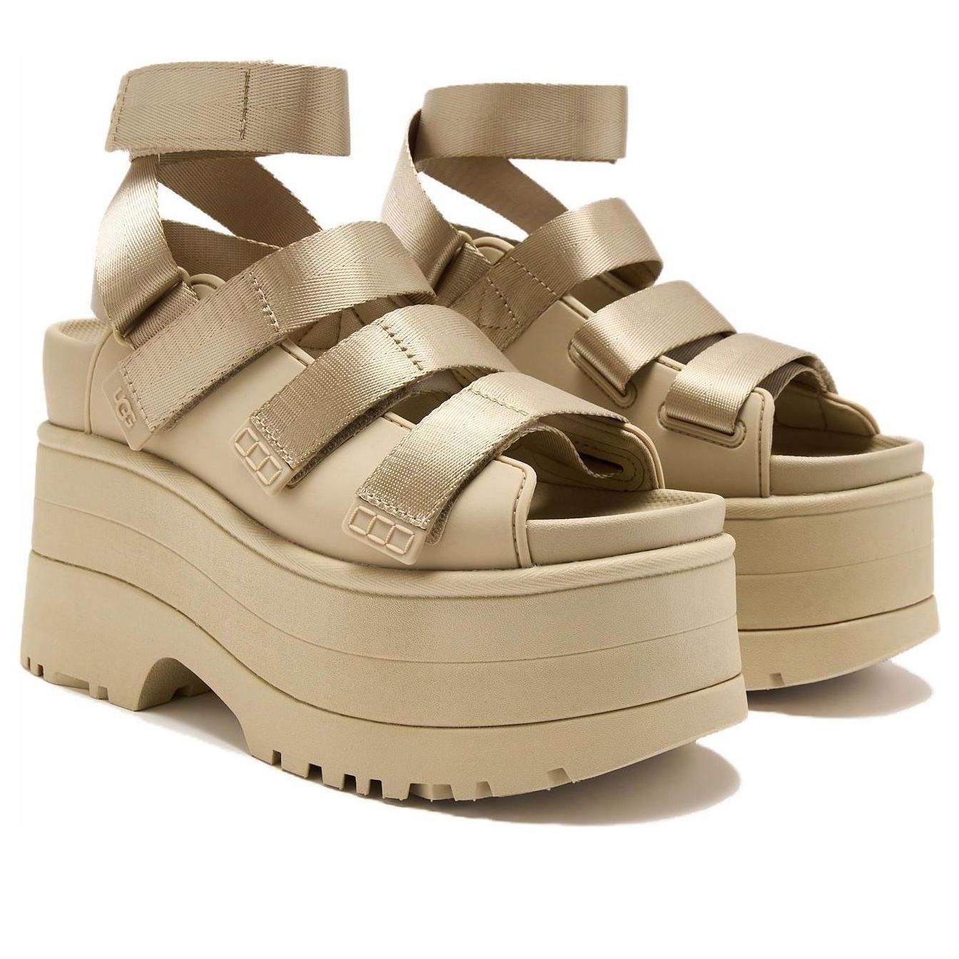 (WMNS) UGG GoldenRise Platform Sandals 'Mustard Seed' 1167431-MDSD