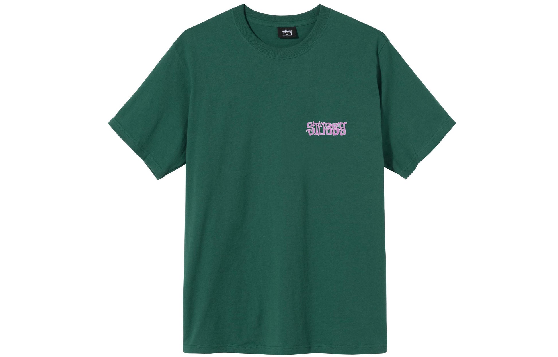 Men's Stussy Pattern Printing Short Sleeve Green 1904572