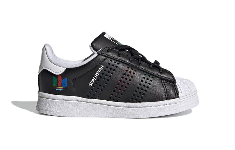 (TD) adidas Superstar 'Colorful Trefoil - Core Black' FX7455