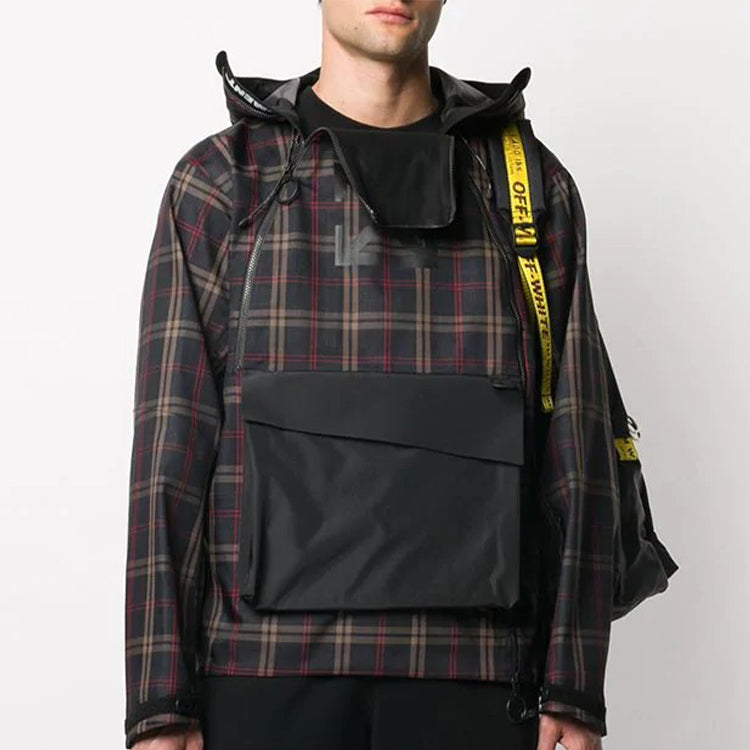 Off-White Fw20 Check-Pattern Lightweight Jacket OMKI020F20FAB0024610