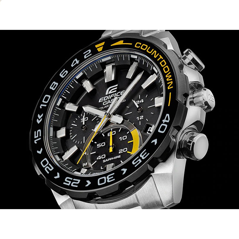 CASIO Quartz EDIFICE Mens SilverBlack Analog EFS-S550DB-1A