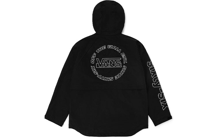 Men's Vans Athleisure Casual Sports Jacket Black VN0A4BPCBLK