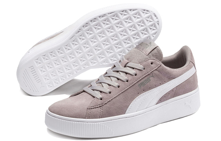 (WMNS) PUMA Vikky Stacked Grey 'Pink Blue' 369144-13