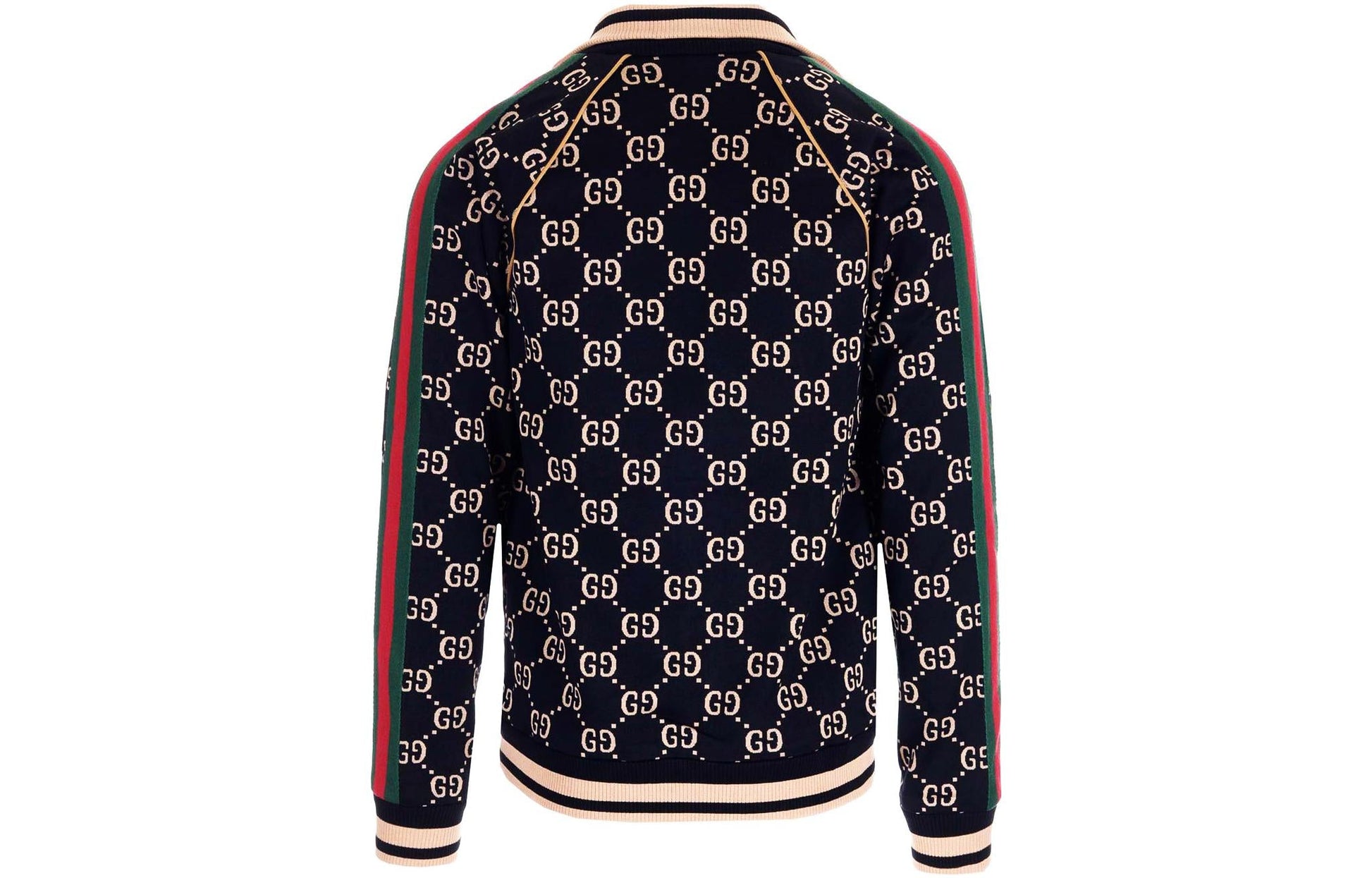 Gucci GG Gersey Cotton Jacket 'Black Camel Green Red' 695955-XJEEI-1030