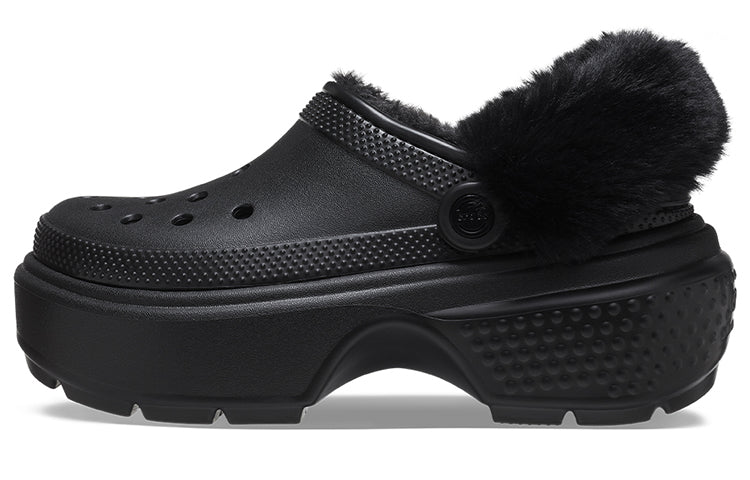 Crocs Stomp Lined Clogs 'Black' 208546-001