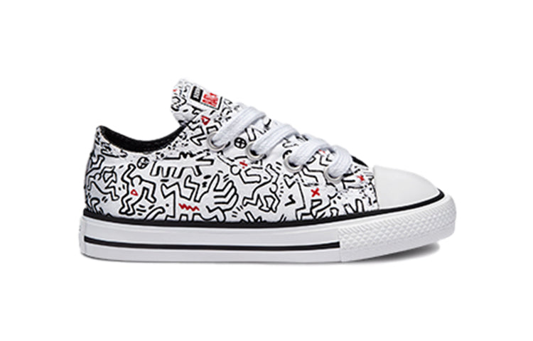 (TD) Keith Haring x Converse Chuck Taylor All Star Canvas Shoes White/Black 771862C